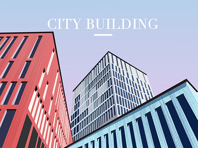City Building building cities city design illustration illustration art sky vector web