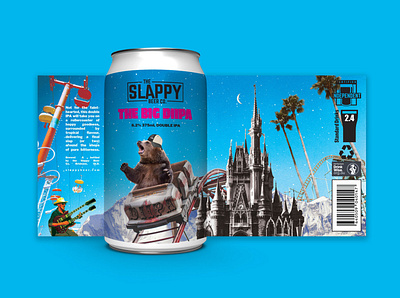 The Big Diipa beer branding collage design graphic design packaging photoshop