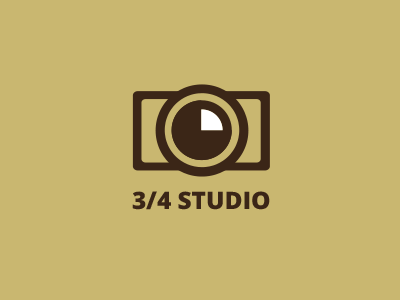 logo for three quarters photo studio