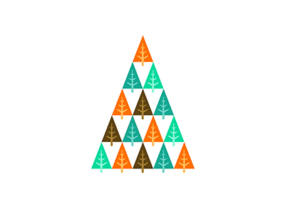 Christmas Tree v.3 abstraction christmas flat triangle xmas
