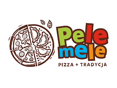 illustrations for the pele-mele brand dumplings food pizza