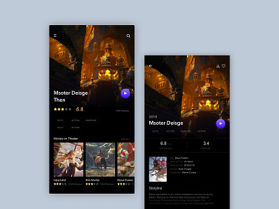 Movie ui ux 应用