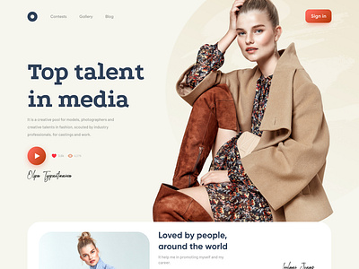 Fashion Web Header 2020 trends design flat header design headers minimal ui userinterface web web design website website design