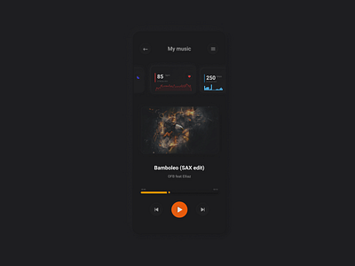 Mobile User Interface app interface music app phone app ui