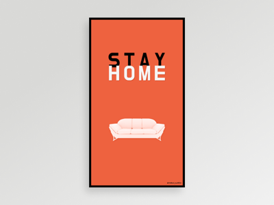 Poster “Stay Home” design minimalism poster posterdesign stayhome