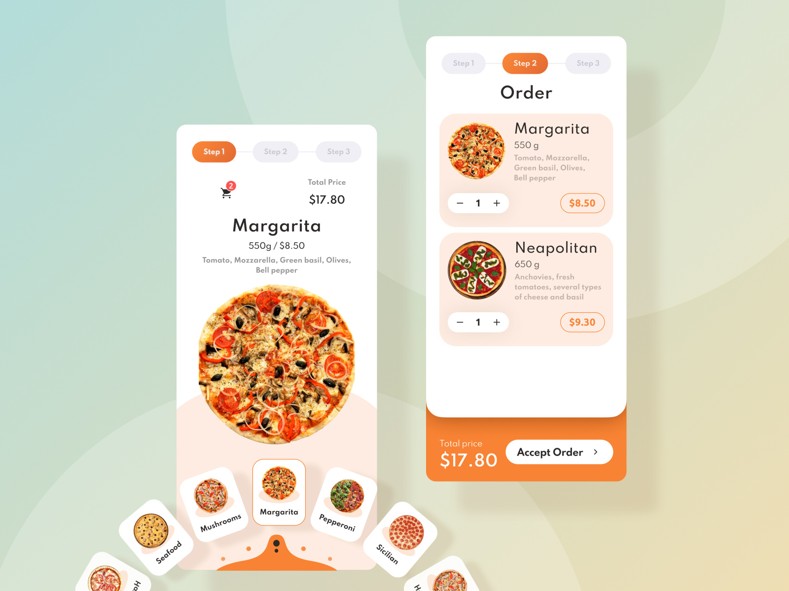 Pizza delivery by Mariia Korotkova for TRIARE on Dribbble