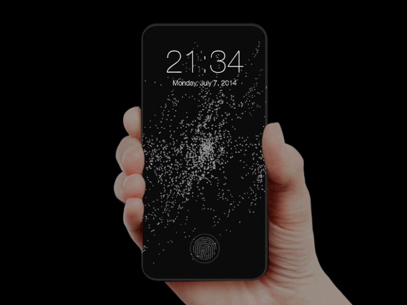 Glass Phone Sketch mobile prototype qc quartz composer ui ux