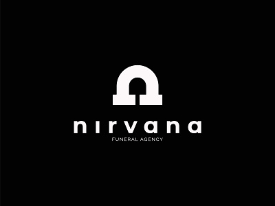 Nirvana - The funeral agency branding design icon illustration illustrator logo minimal type typography vector