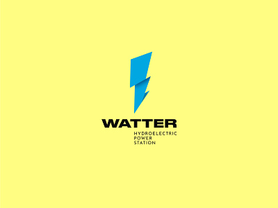 Watter HPS🌊⚡🌊⚡🌊 branding design icon logo minimal type typography