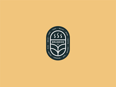 Brandon bakery branding design icon logo minimal type typography