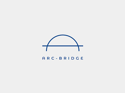 Arc-Bridge branding design icon logo minimal type typography