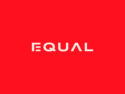 Equal === branding design icon logo minimal type typography
