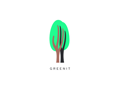 Greenit branding design icon logo minimal type typography