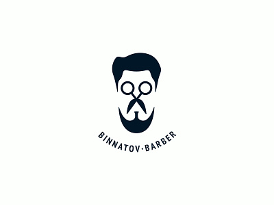 Binnatov Barber branding design icon logo minimal type typography