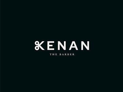 Logo for Kenan the Barber! Revisited! branding design icon logo minimal type typography