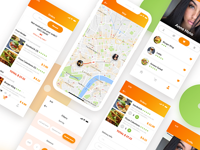 DELIVERY.me app app design restaurant app ui ui ux design ux ux design