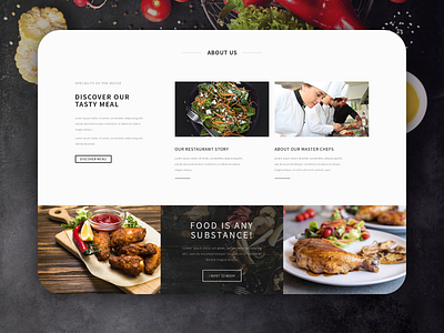 Tasty meal 🍉🍎🍊🍓 food design landing design landing page ui ui elements web web page design