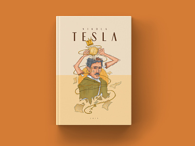 Book Cover Illustration - Nikola Tesla Portrait book book cover books cover art cover design draw illustration nikola tesla photoshop portrait tesla wacom