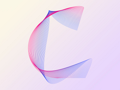 C typography experiment c gradient illustration illustrator lettering typedesign typography