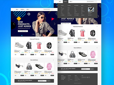 e commerce landing page