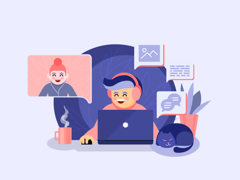 Online Video chat by Abdul Latif on Dribbble