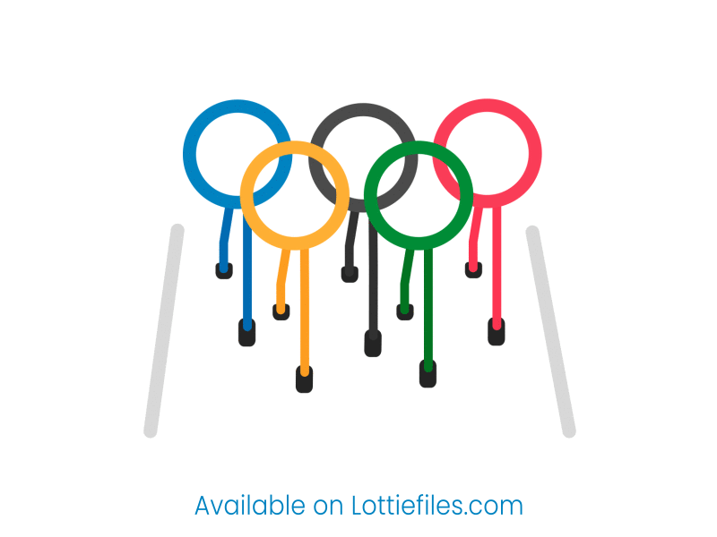 Olympics Logo Animation As Lottie Version
