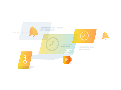 Manage Incidents at Any Scale cloud customizable illustration incident monitoring saas vector