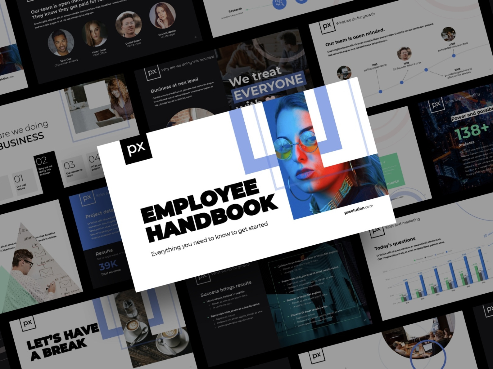 Employee Handbook Google Slide Preview by Daniel Barta on Dribbble