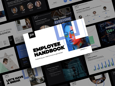 Employee Handbook Google Slide Preview book ebook employee employees google google slides handbook presentation slides