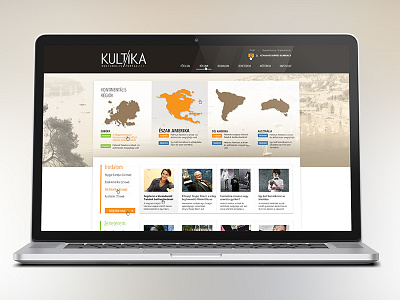 Kultika banner bold business clean minimal proposal red slider web design website