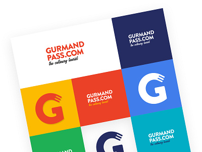 Gurmandpass - The culinary Tourist branding colorscheme design gurmand logo logotype vector