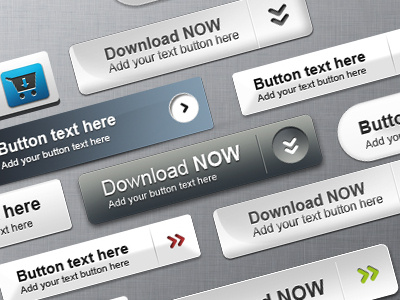 Modern Web Buttons button buttons clean gradient modern silver web