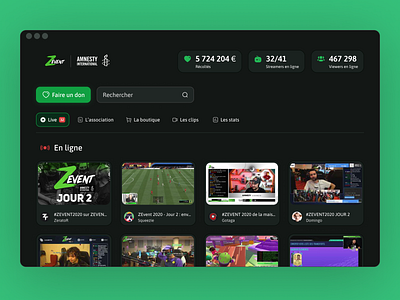 Zevent - Website redesign concept design figma figmadesign interface landingpage streamer ui uidesign webdesign website