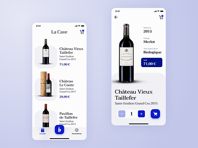 La Cave - Concept Wine App app app design concept design figma figmadesign interface mobile mobile app mobile ui ui uidesign webdesign wine