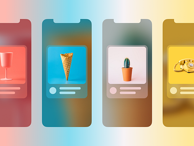 Card Items - Concept app app app design application articles blurry card color design figma figmadesign interface items pagination paging ui uidesign userinterface