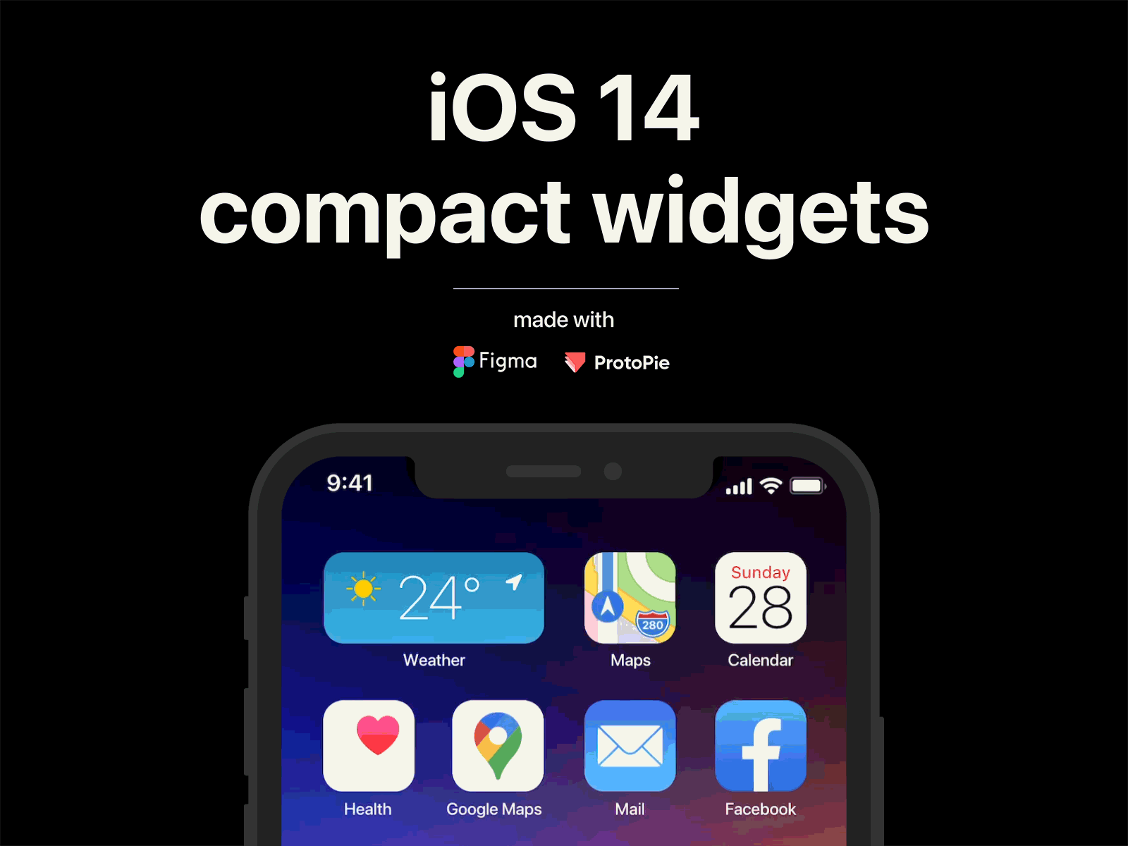 Compact Widgets concept - iOS14