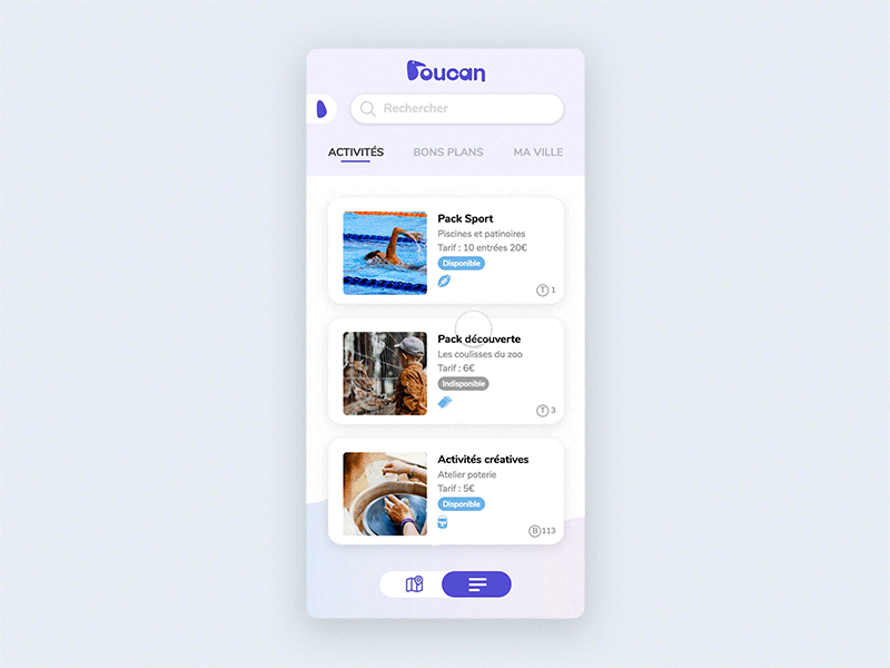 Interaction app - Toucan