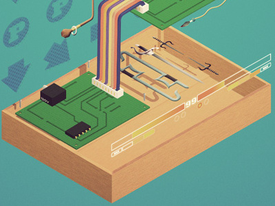 NYU x EVO Poster button controller fight illustration joystick