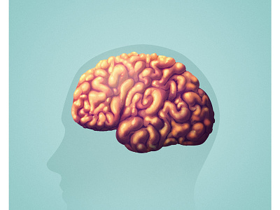 Brain brains illustration painting