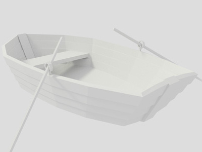 Boat 3d boat low poly video game