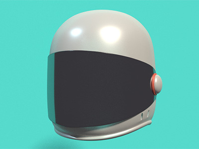 Helmet 3d astronaut character design helmet