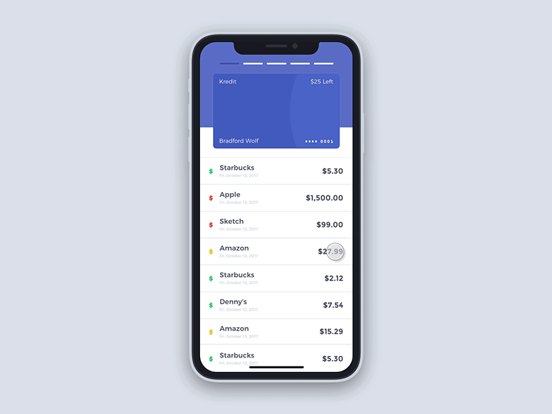 Kredit App Animation Mockup By Bradford Wolf On Dribbble