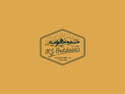 KJ Outdoors adobe branding design digital icon logo media sketch startup typeface typography vintage