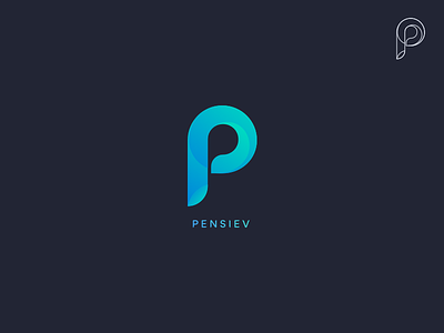 Pensiev branding design logo marketing p sketch