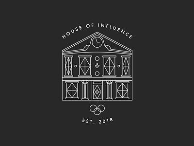 House of Influence branding design icon logo media sketch startup