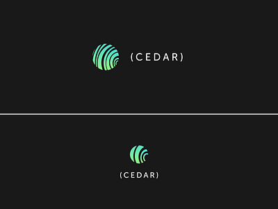 Cedar Offical branding code logo design icon logo media sketch startup
