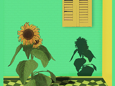 Sunflower art illustration room sunflower visual