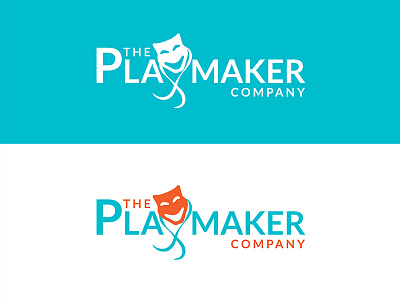 The Playmaker Company Logo Design branding design drama logo mask theatre