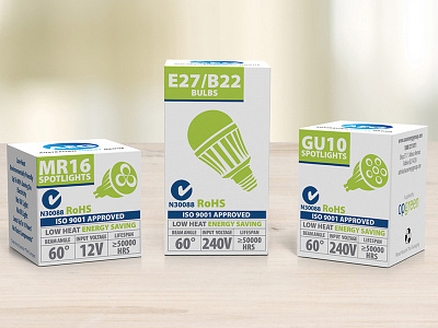 Lightbulb Packaging eco energy illustration light bulbs packaging