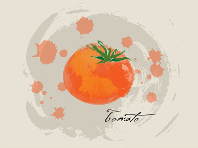 Tomato illustration rebound tomato